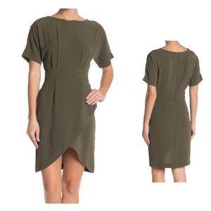 NWT Olive Faux Wrap Dress